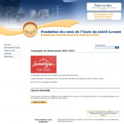 Une commandite pour la Fondation des amis de l'�cole du Soleil-Levant